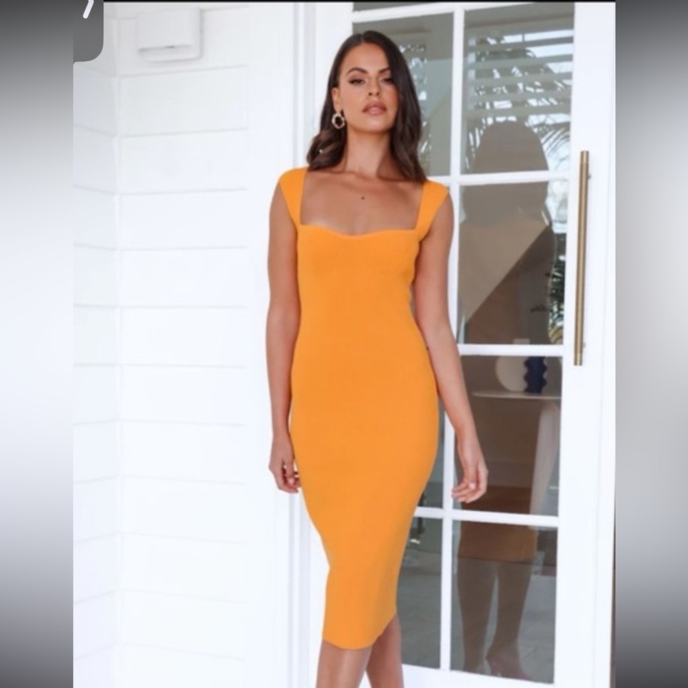 Hello Molly orange dress